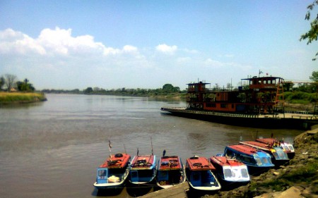 Puerto la bodega, llegada  a la Isla de Mompox 